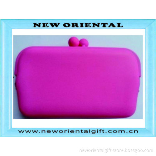 custom silicone purse with printing logo